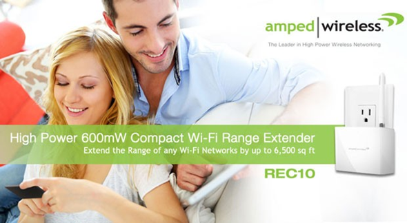 Amped Wireless REC10 WiFi Range Extender Amped Wireless REC10 WiFi Range Extender