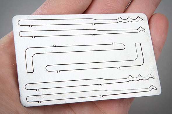 Titanium Entry Card Wallet Lock Pick